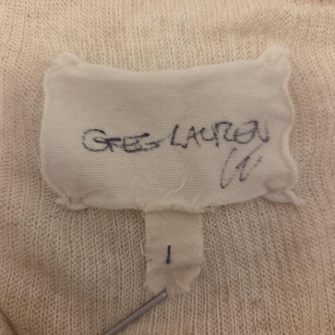 GREGLAUREN アンティークリブ ヘンリーネックカットソー SIZE1