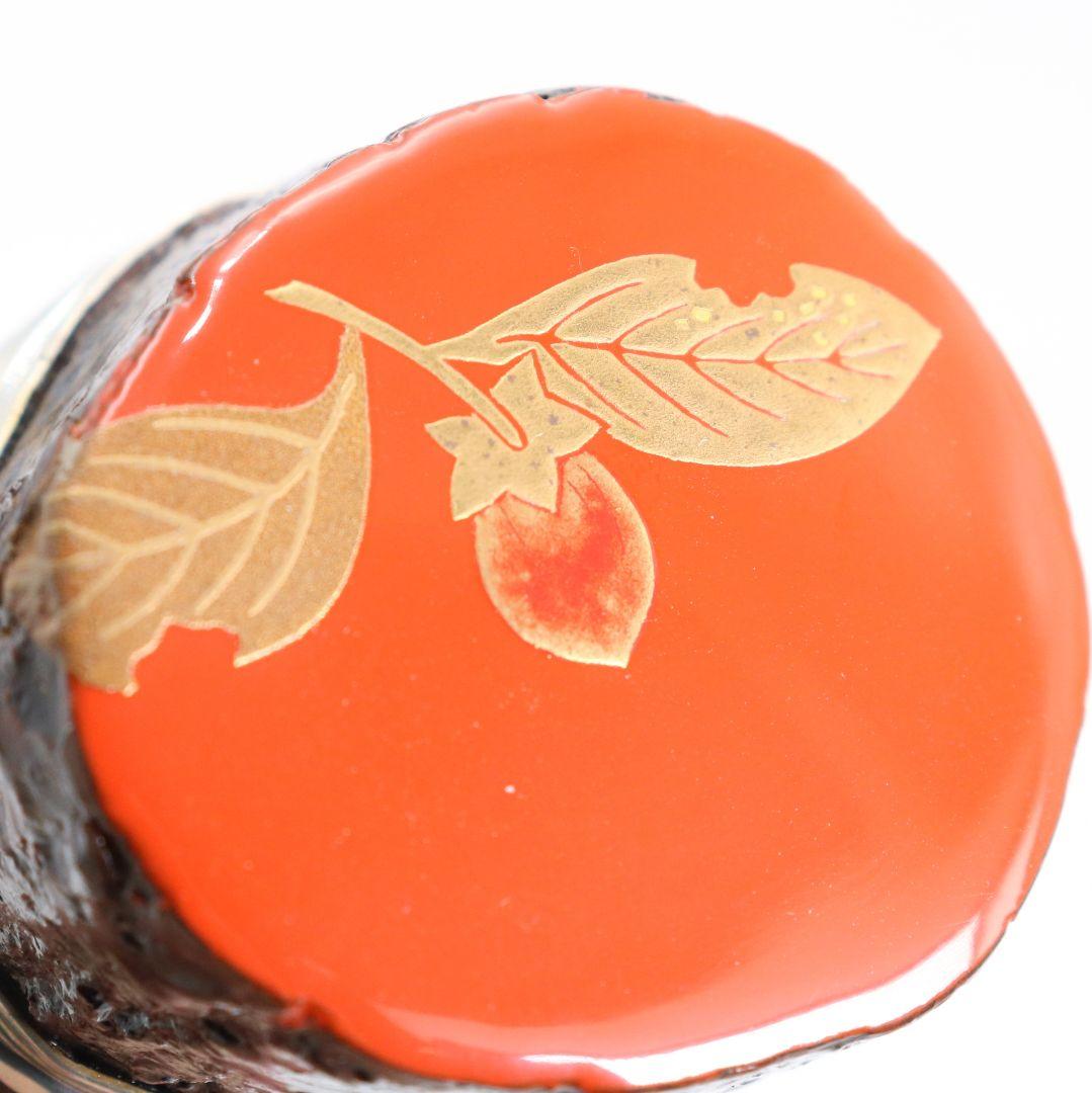 祥雲作 玄々斎好 筆柿香合 茶道具 共箱　C867　N6