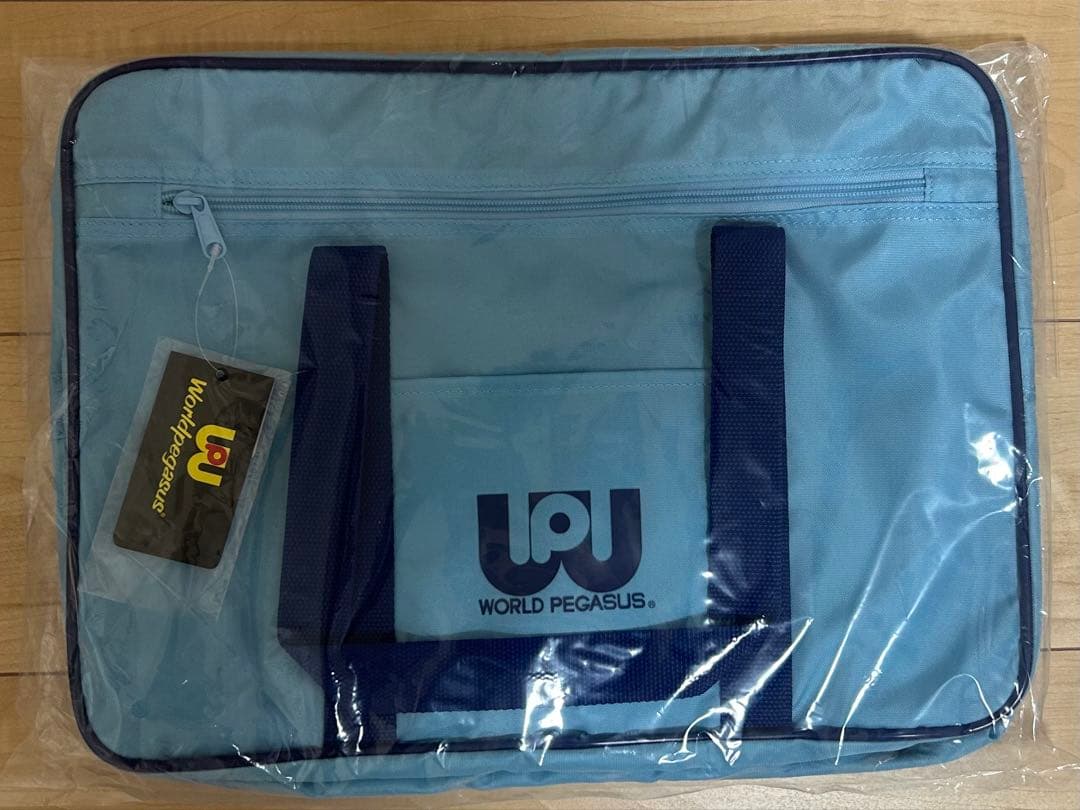 【最安値】旧ワッペ　ワールドペガサス　水色　新品未使用　スクバ