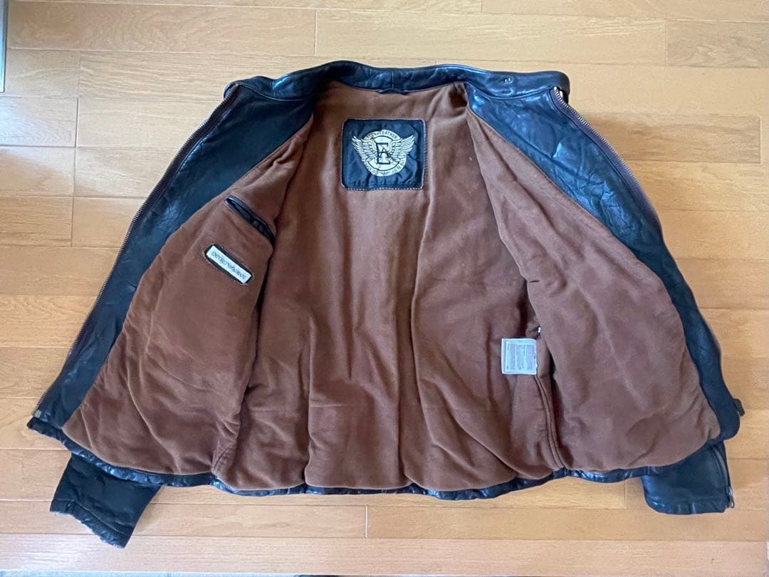 【48】Emporio ARMNI ライダースジャケット