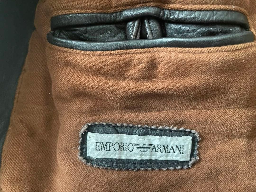 【48】Emporio ARMNI ライダースジャケット