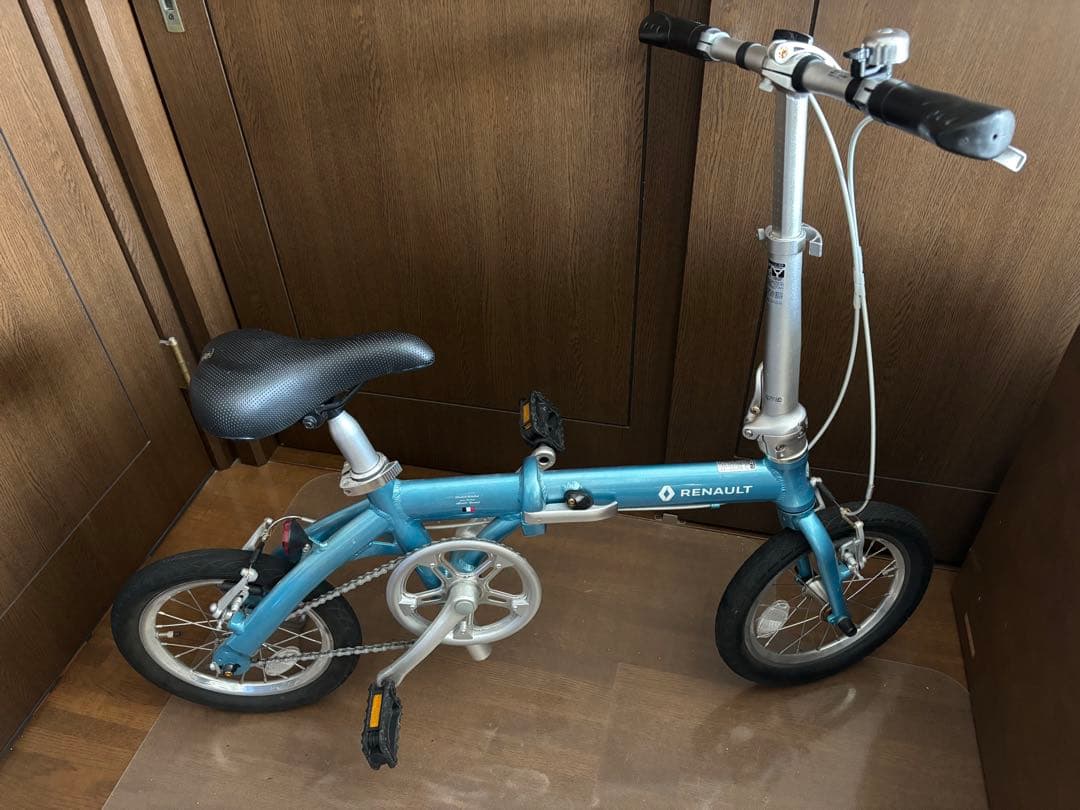 RENAULT 折りたたみ自転車 青