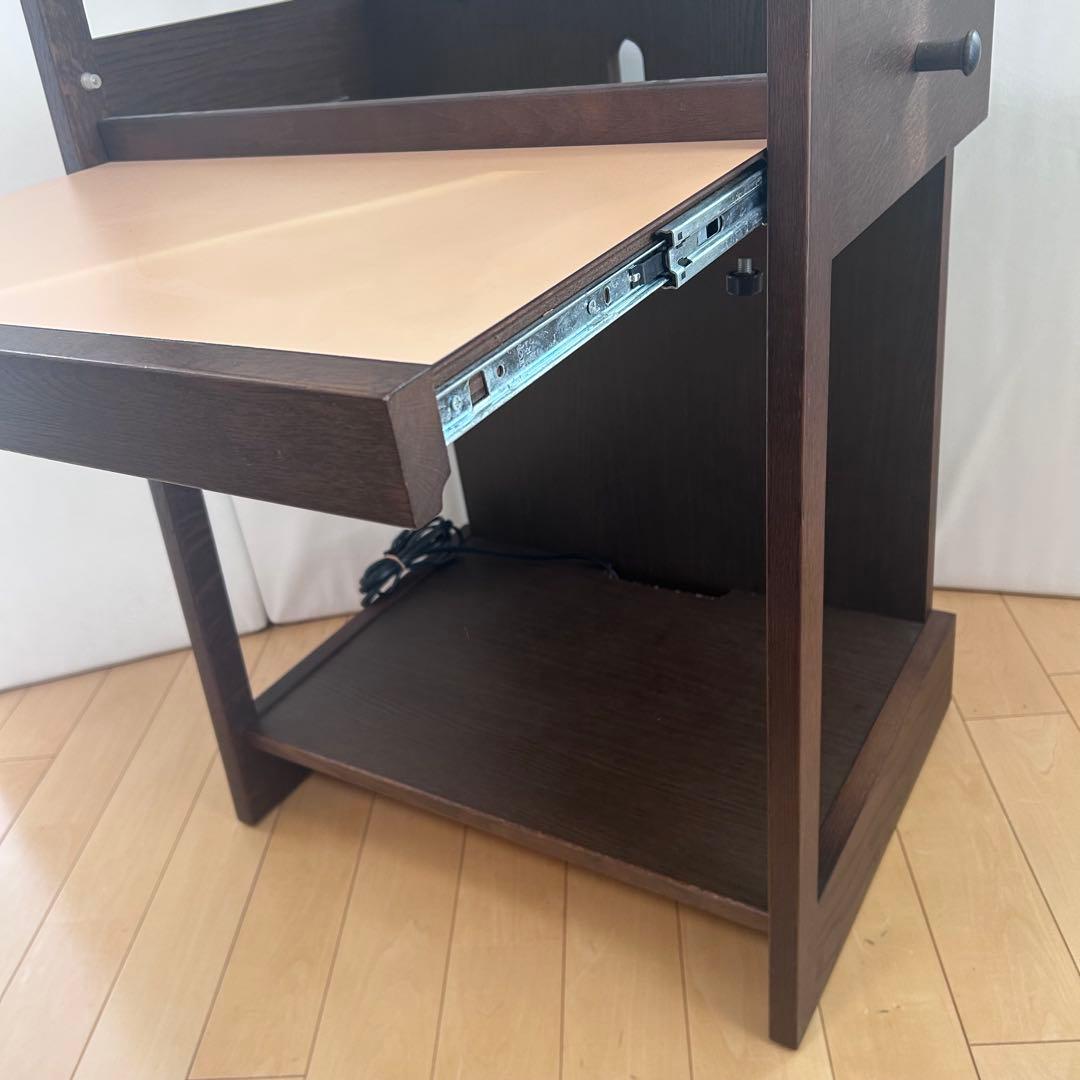 karimoku カリモク　パソコンラック パソコンデスク　オーク　コンセント6