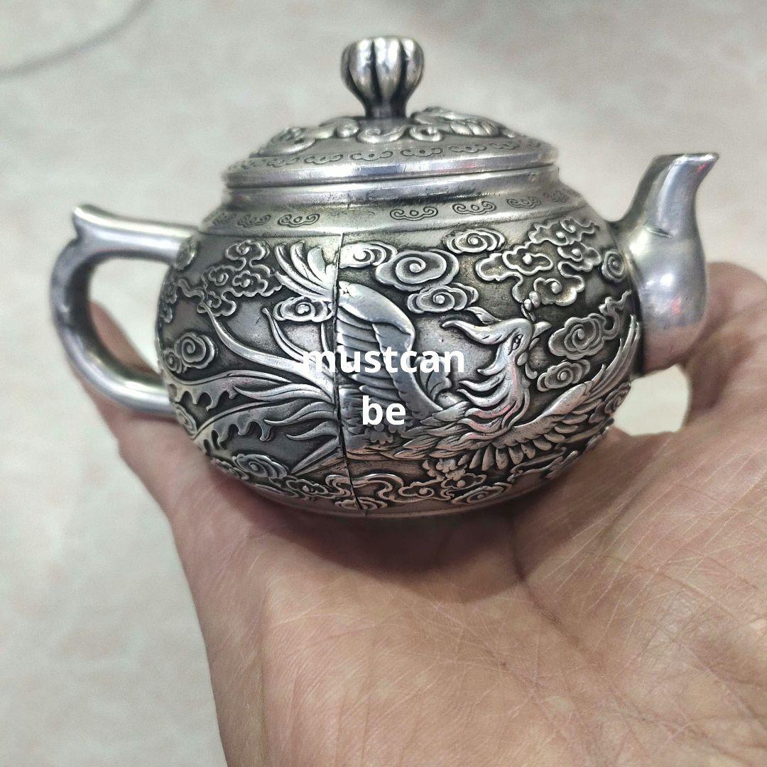 銅製 龍鳳徳利 茶壺 茶器 装飾品 工芸品 置物