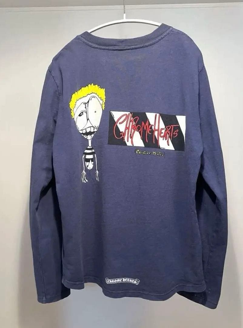 クロムハーツ　マッティボーイ　長袖Tシャツ　ロンT ネイビー