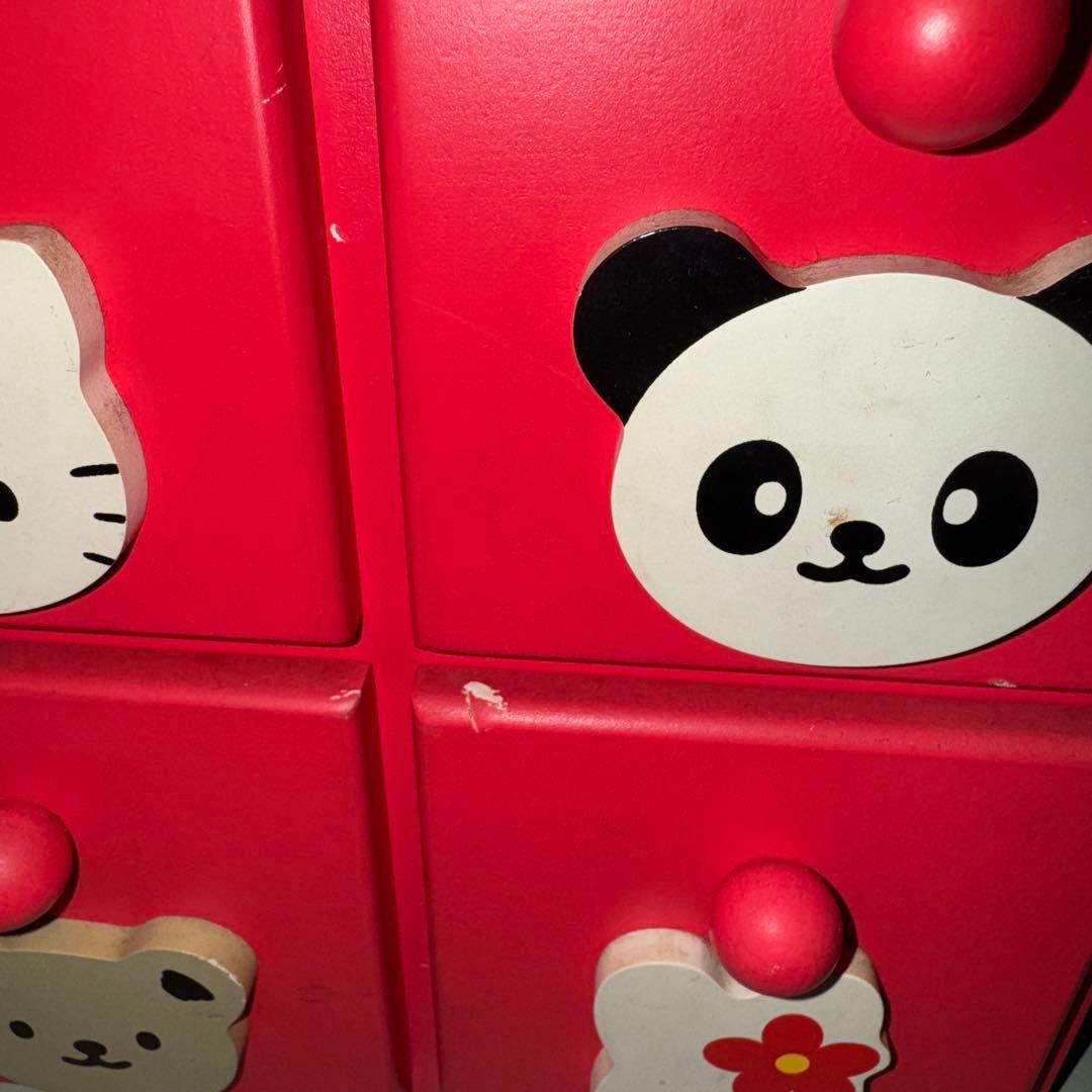 【サンリオ】キティちゃん ハローキティ 木製 チェスト タンス
