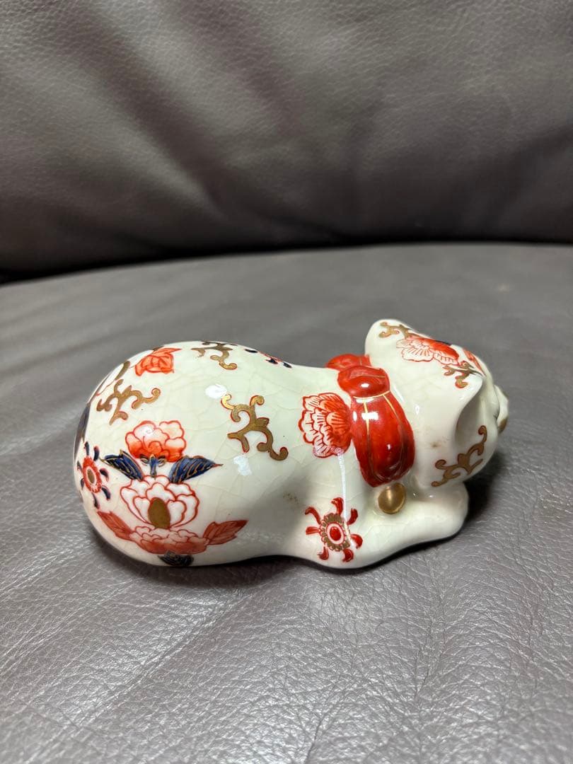 眠り猫　置物　レトロ