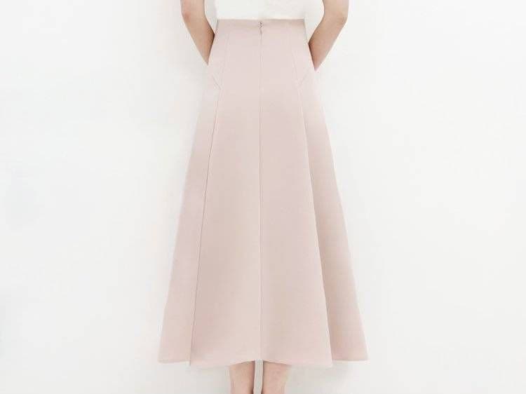 【新品 50%OFF】Aveniretoile ダブルクロスフレアスカート