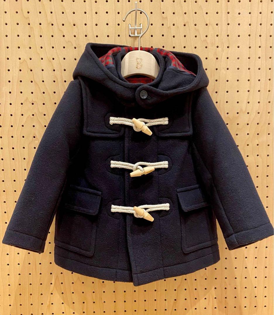 ファミリア　ダッフルコート　紺色　120