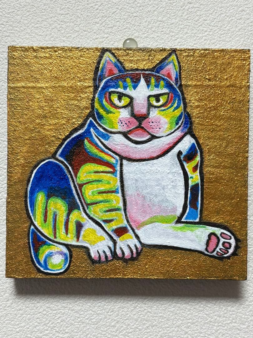 カラフルな猫のポップアート