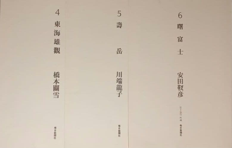 額装用画集有名日本画家富士12景 印刷です昭和52年毎日新聞社出版