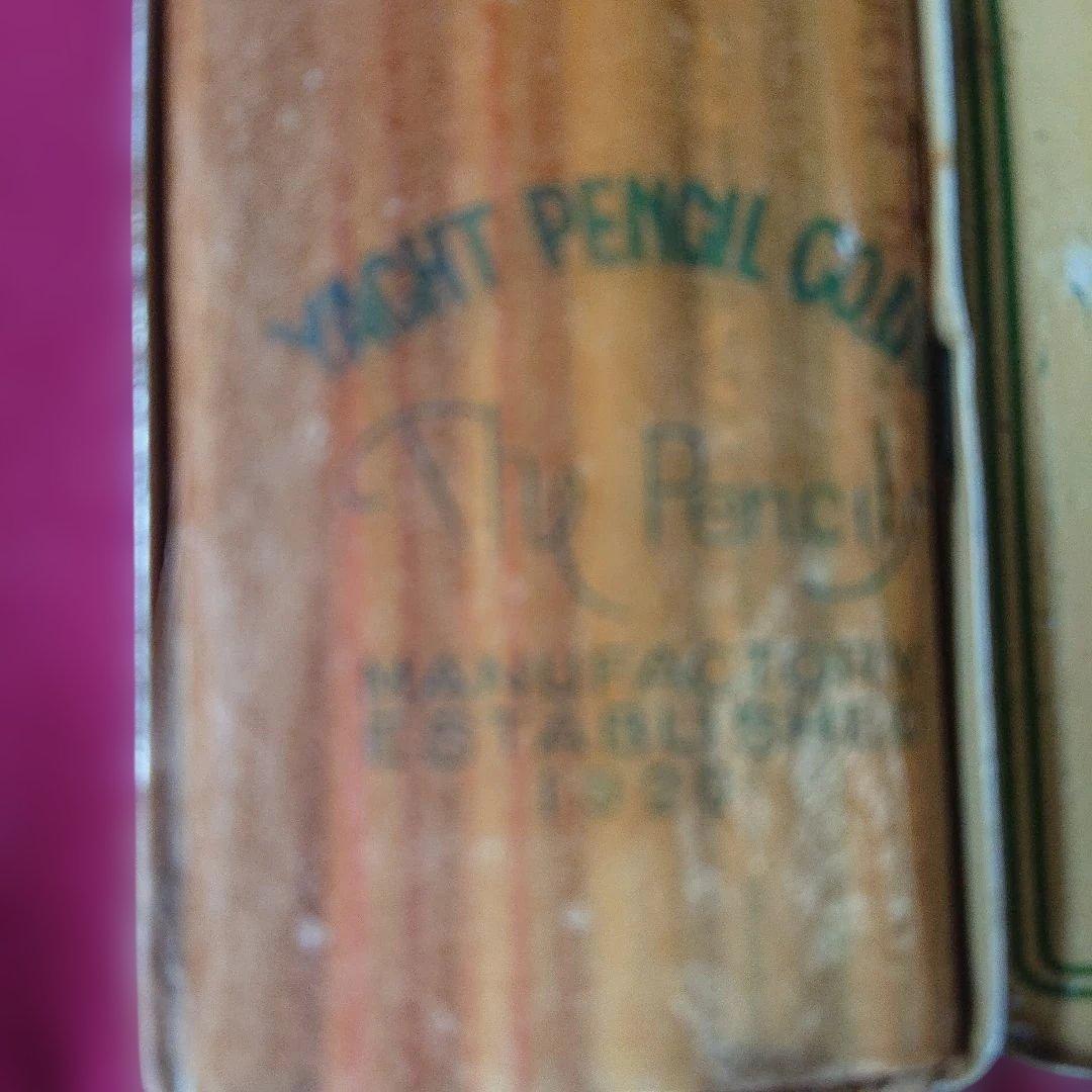 超希少ヴィンテージヨット鉛筆ブリキ箱入Yacht Pencils 1920年製