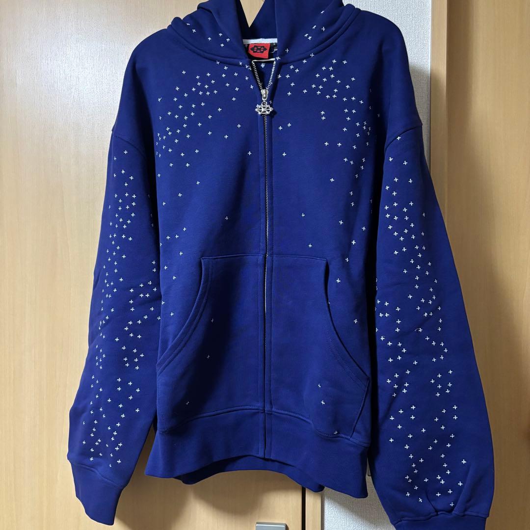 Davril BLUE STARDUST ZIP パーカー Lサイズ