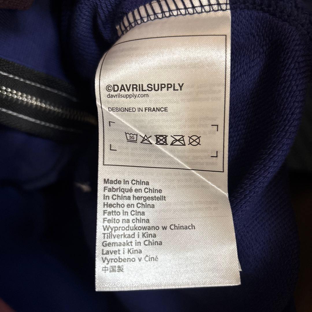 Davril BLUE STARDUST ZIP パーカー Lサイズ