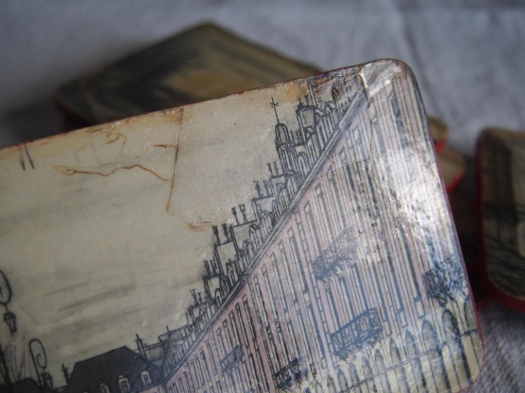 パリの画家ベルナール・ビュッフェのコースター6枚 ミッドセンチュリー /K319