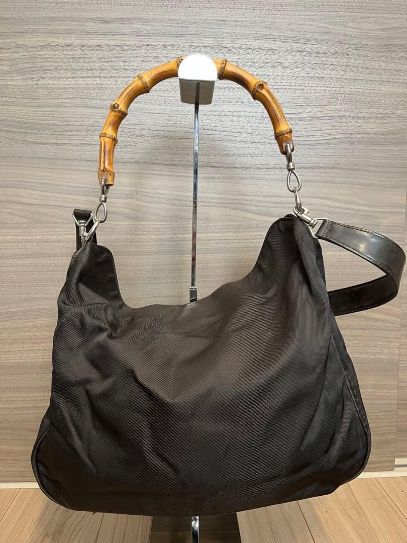 GUCCI トートバッグ バンブー 2way ブラウン グッチ