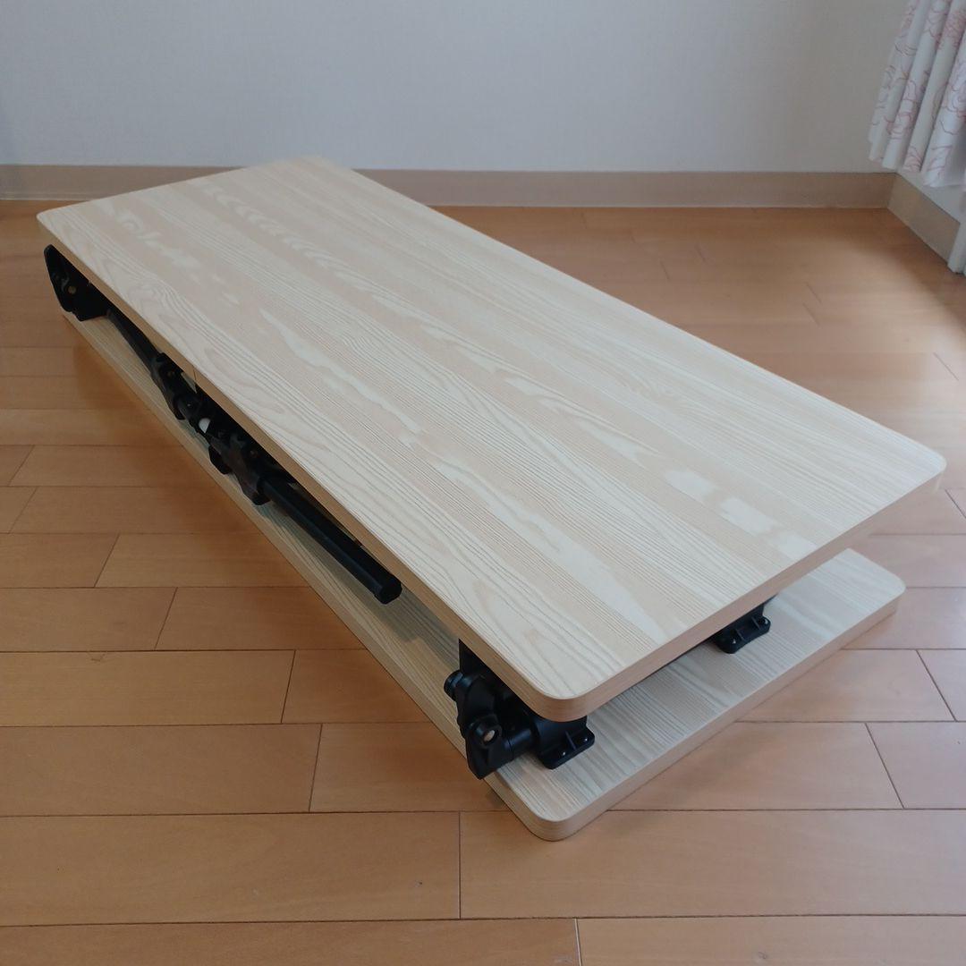 折りたたみテーブル高さ調節機能付　軽量テレワーク在宅 多目的