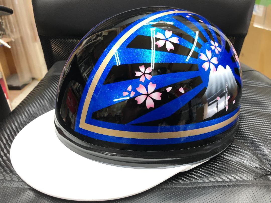 コルク半　カスタム　富士日章　三つボタン　黒青　ラメ　桜　高級クリヤ送料無料