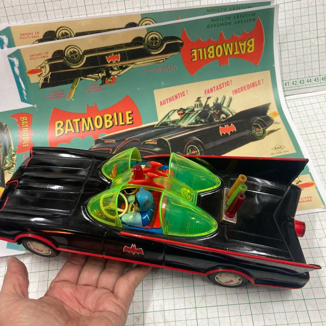 1960年代アオシン製の初期の珍しい黒の バットマンかー黒は！殆ど出てきません