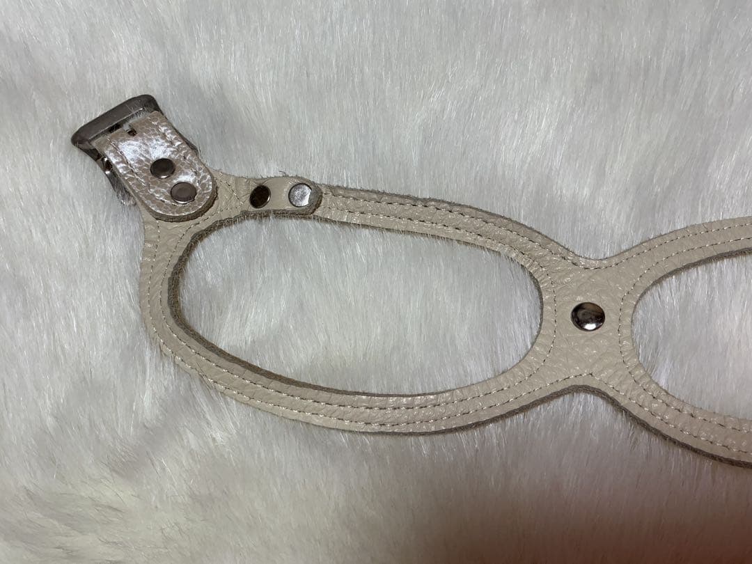 BUDDY BELT 3.5 パールベージュラインストーン付き