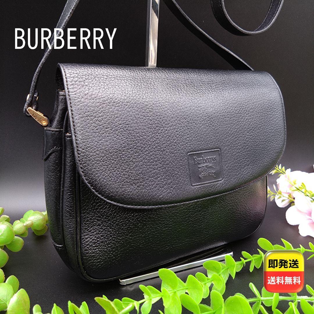 BURBERRY ショルダーバッグ ブラック ノバチェック レザー ペットボトル