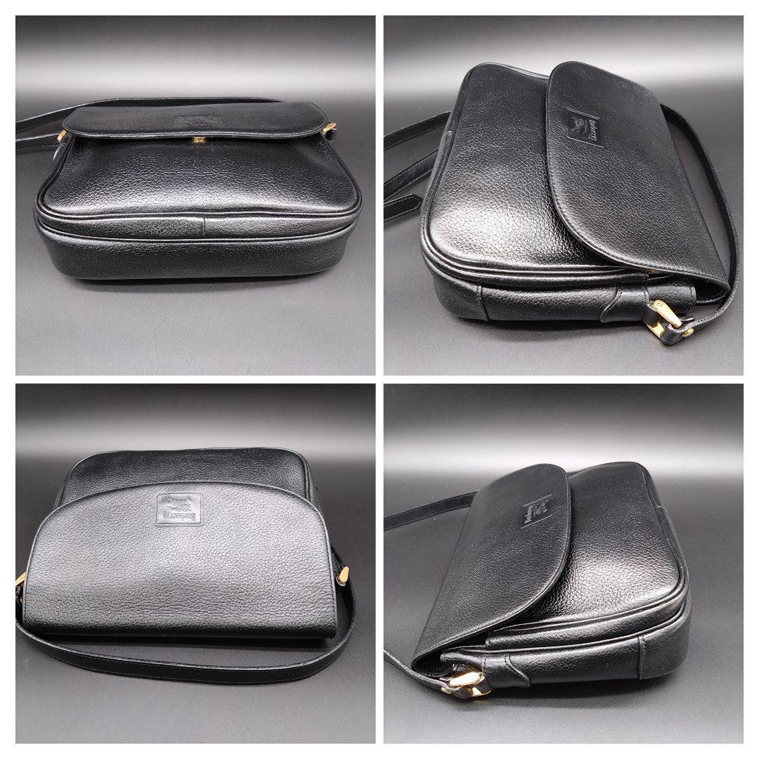 BURBERRY ショルダーバッグ ブラック ノバチェック レザー ペットボトル