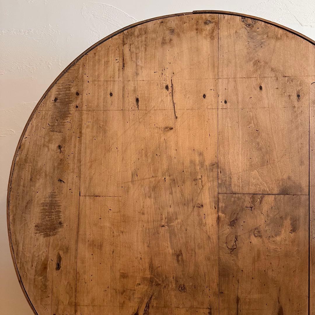 アンティーク　ワインテーブル　テイスティング　フランス　ヴィンテージ　ラウンド