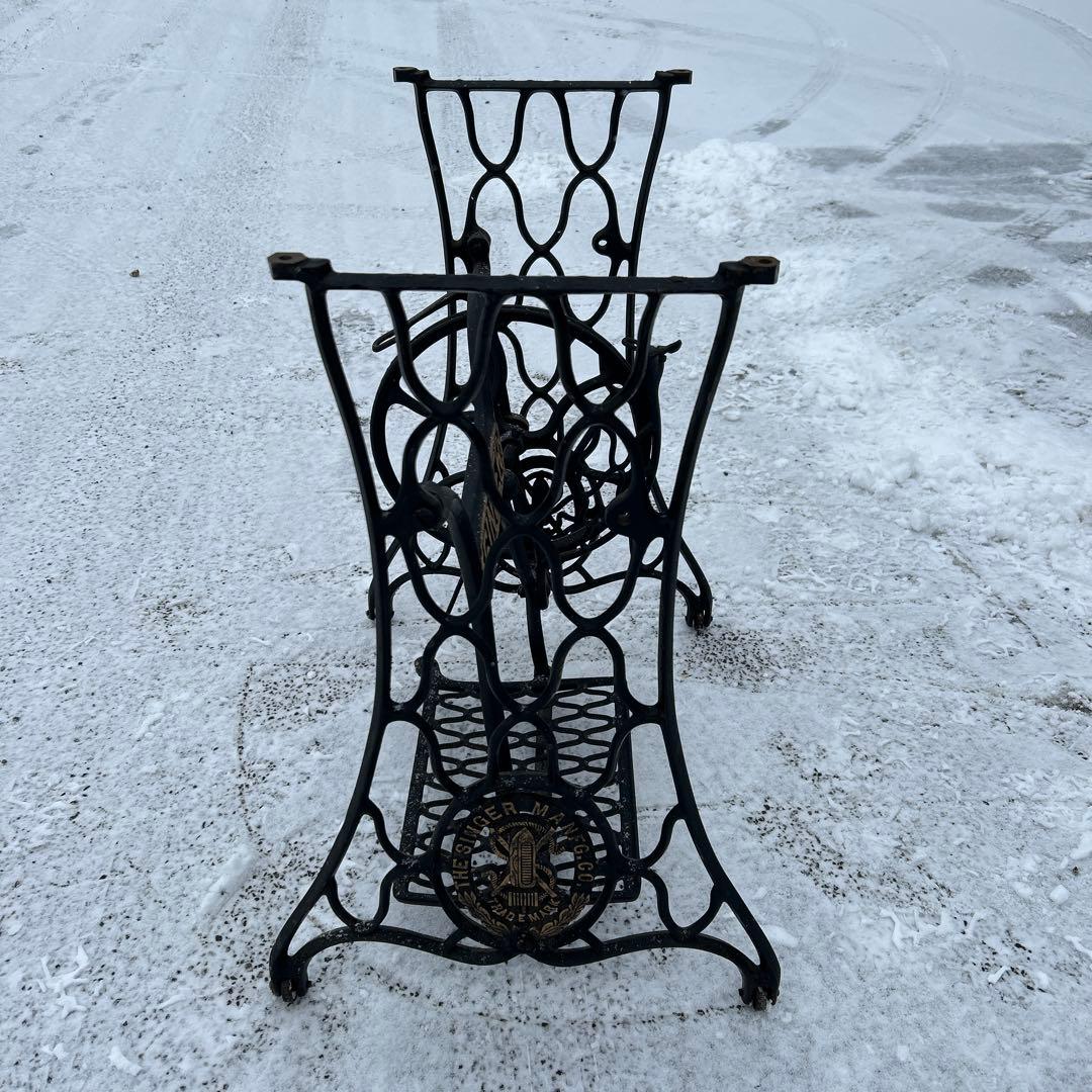 シンガー　網目ミシン脚　ミシン台　テーブル脚　アンティーク　レトロ　b15