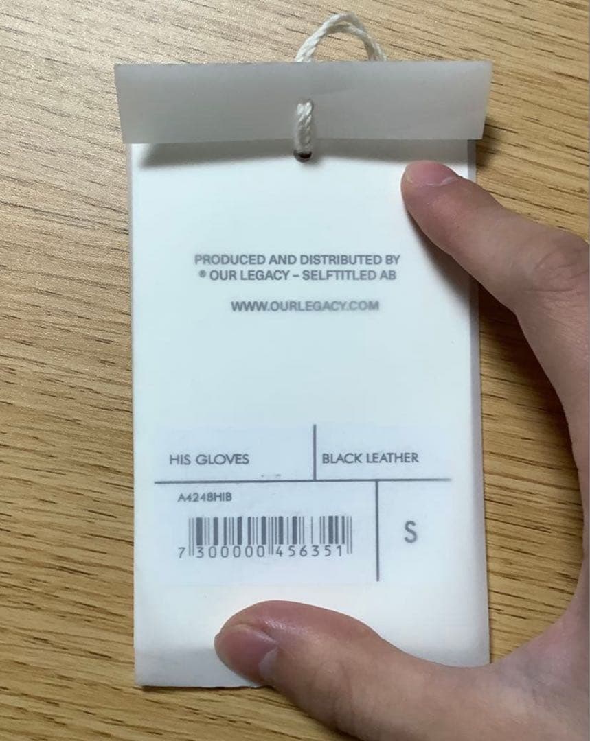 小物 OUR LEGACY HIS GLOVES size S