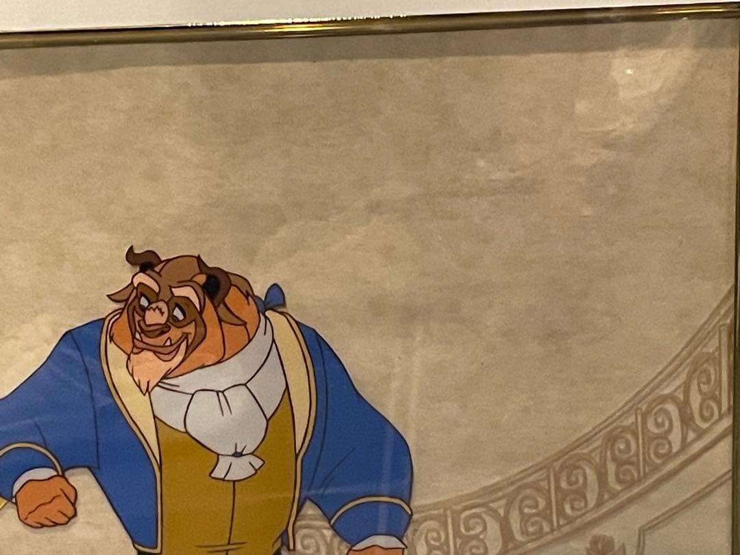 Disney 美女と野獣　セル画　美品　アンティーク　限定