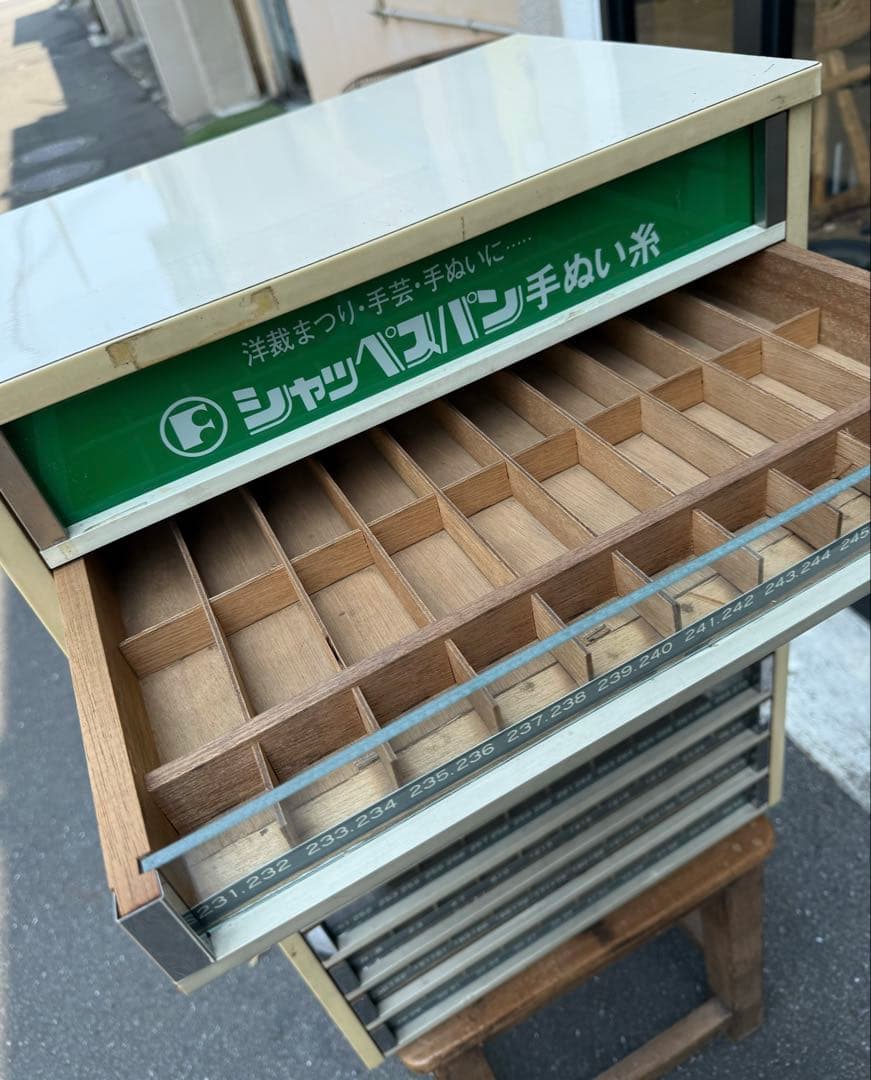 お値下げします　シャッぺスパン手ぬい糸　収納ボックス　収納ケース　10段