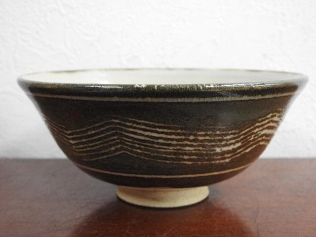 赤膚山茶碗　松田正柏　共箱　M889