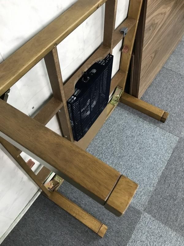 【新品】天板ツルツル天然木　引出し付きこたつ８０WNT