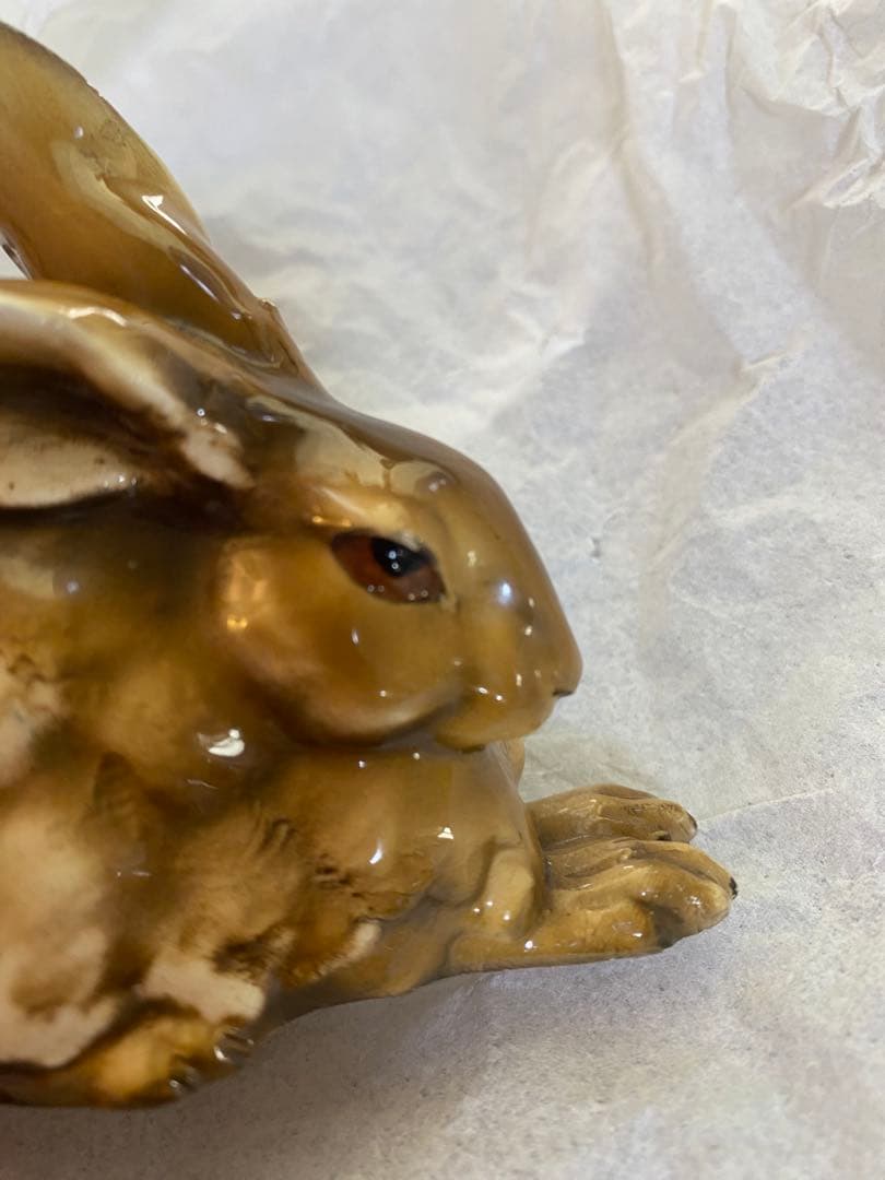 希少70sイタリアBepiTay作マジョリカ陶磁ウサギ・ジョゼッペ・タリアリオル