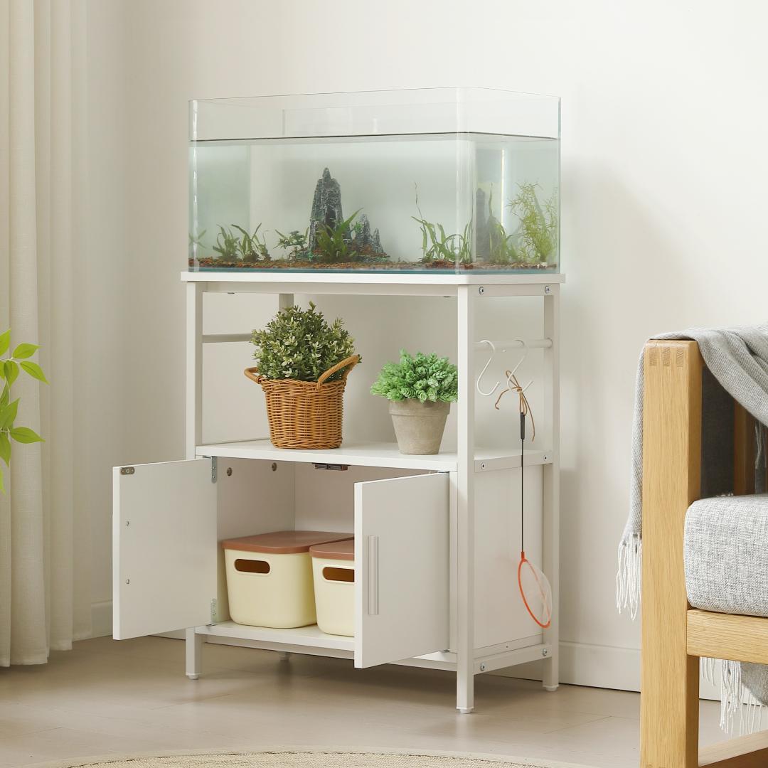 水槽台 水槽スタンド 耐荷重120kg 収納棚 60cm×30cm WHITE