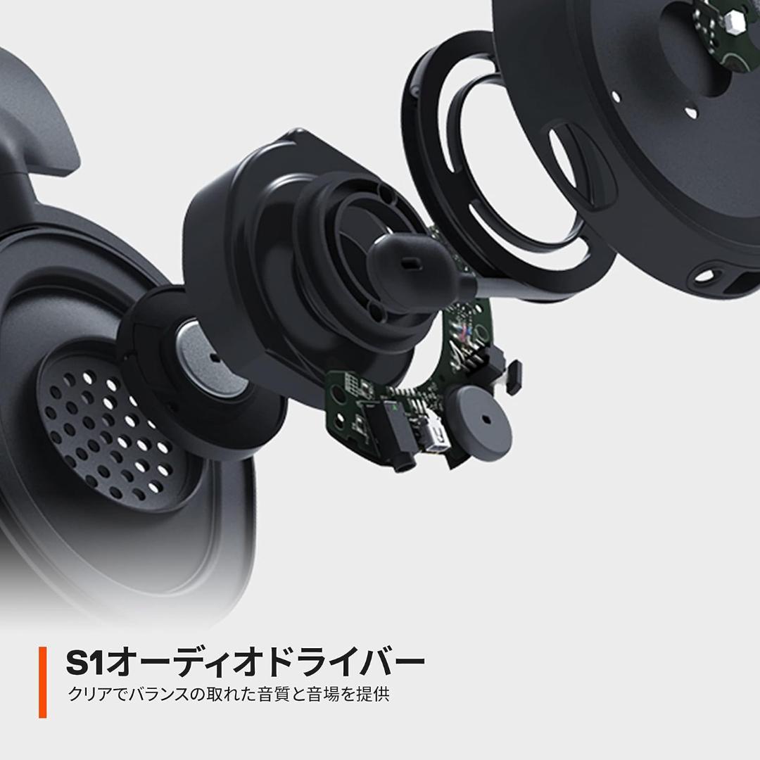 SteelSeries ゲーミングヘッドセット マイク付き 有線 密閉型 PC