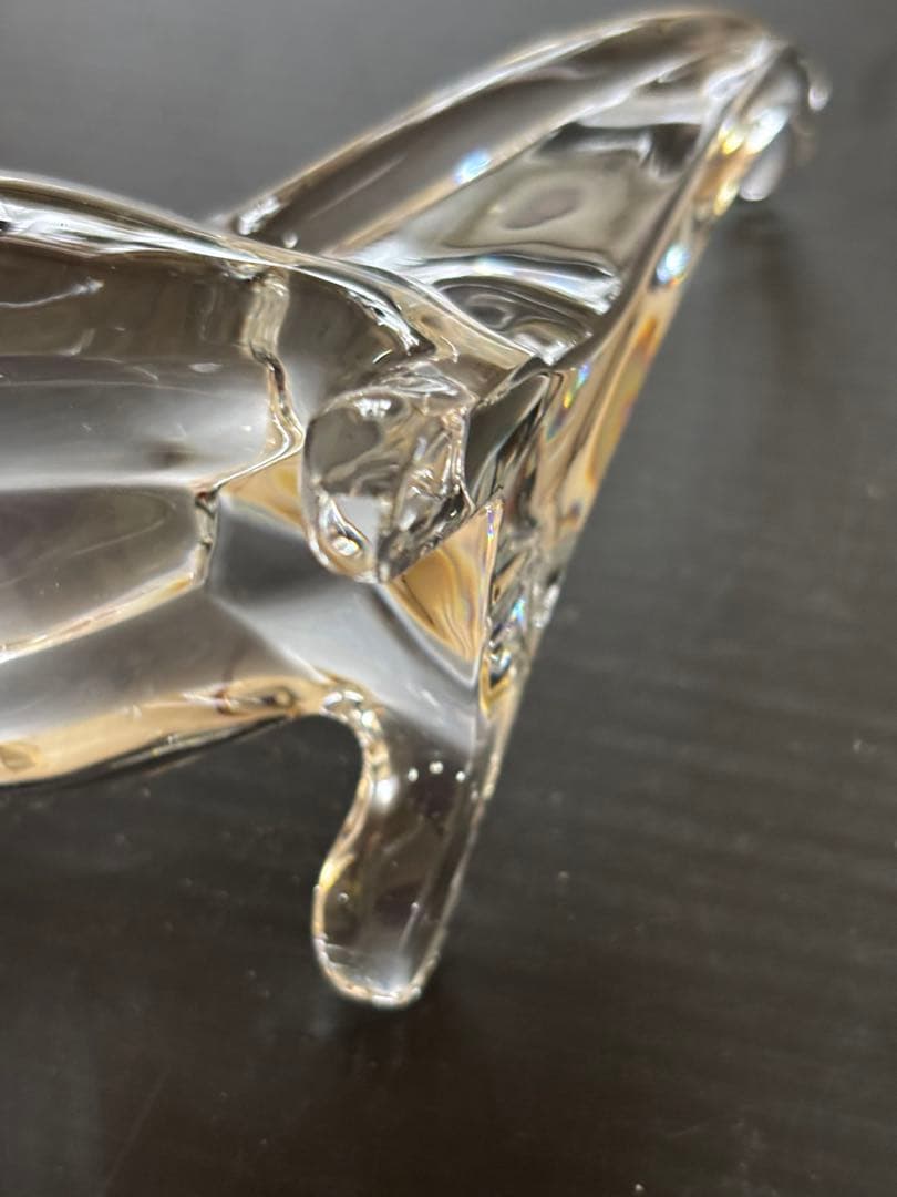 希少❣️色々なポーズが楽しめるバカラ アクロバット キャット クリスタル 美品