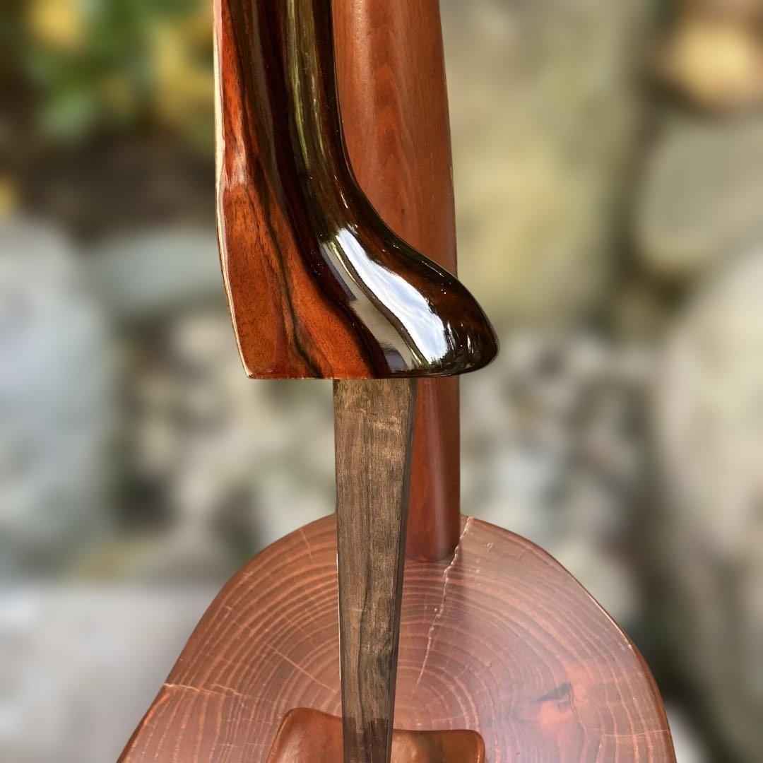 三線　棹　黒檀系　名工　岸本尚登作