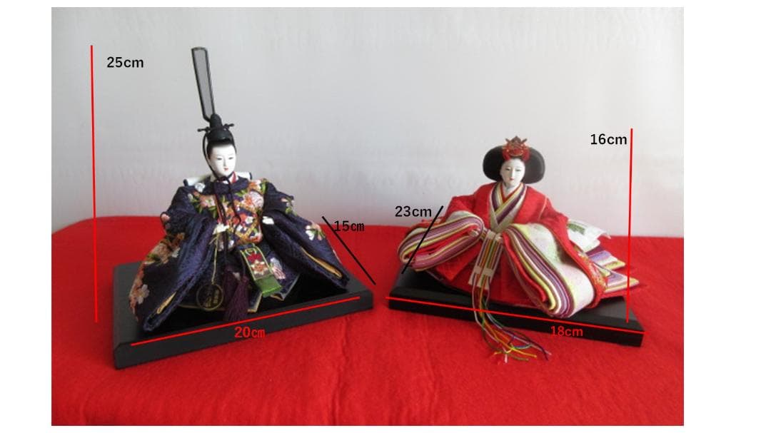 Ｔokara 吉徳大光　麗しいお顔の衣装着　びな　高級木胴