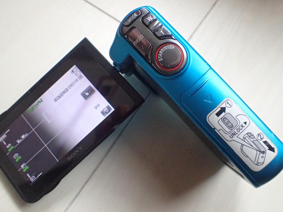 SONY HDR-GW77V 防水ビデオカメラ 動作良好