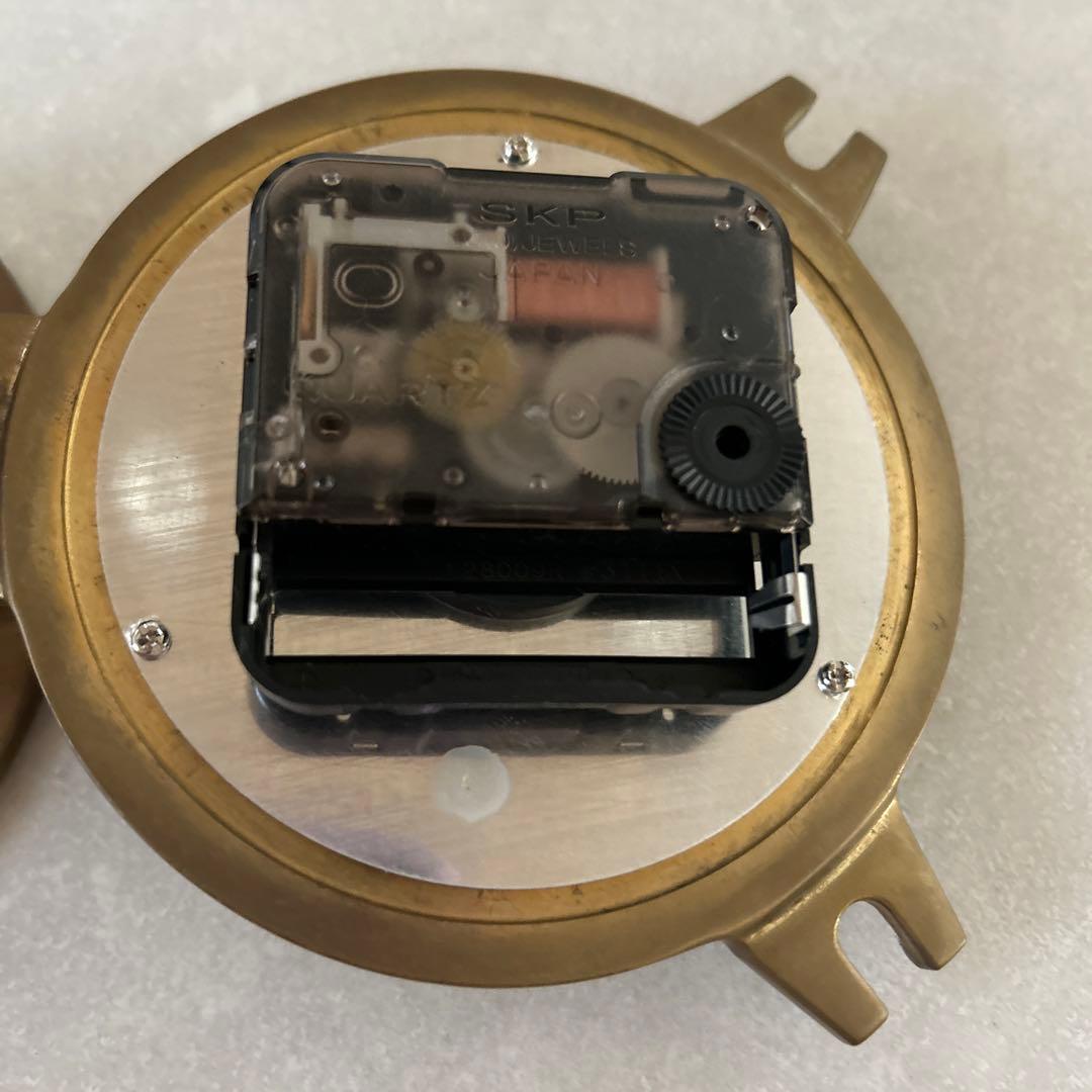 【最終価格早い者勝ち】真鍮製船舶掛時計 クオーツムーブメント