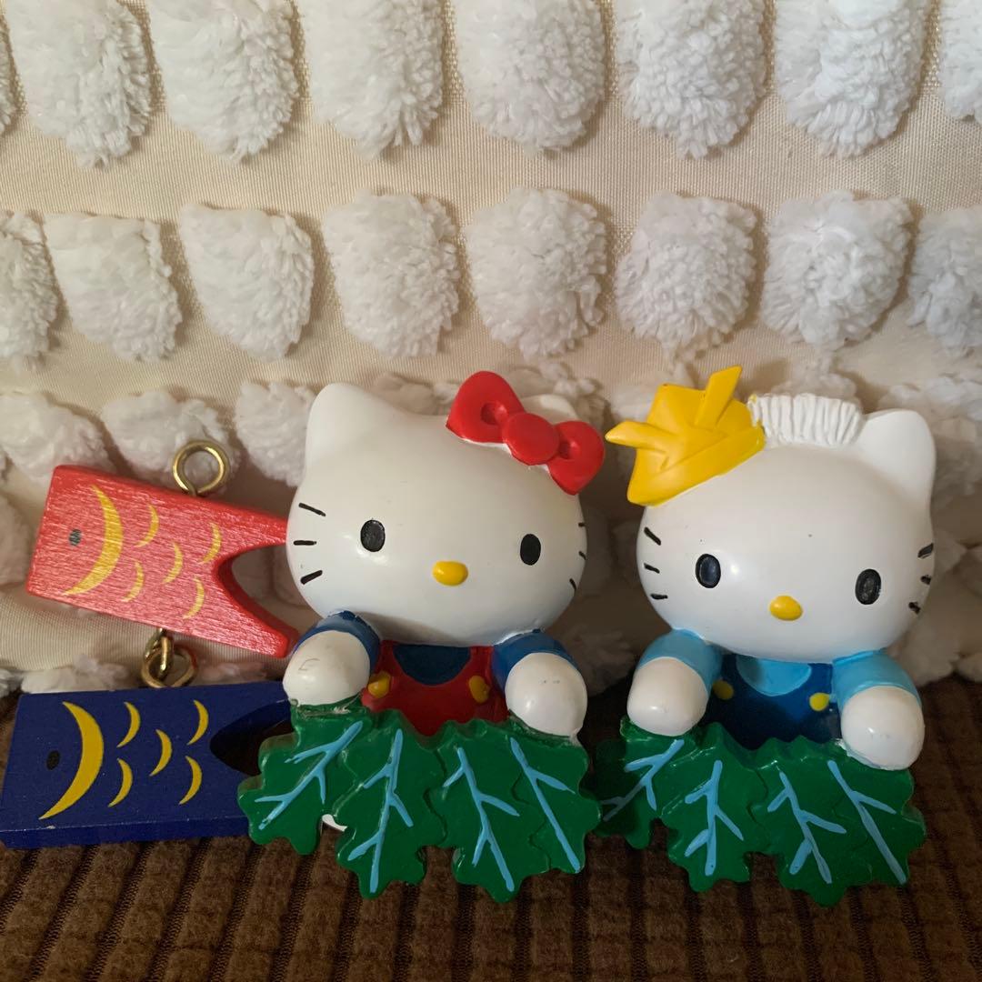 レア　当時物 2001年 ハローキティ ダニエル こどもの日　フィギュア 陶器製