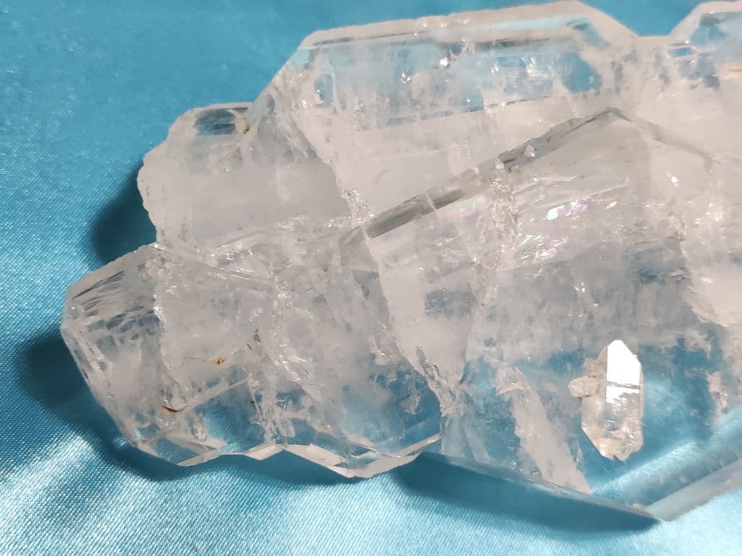 パワーストーン　天然石　ファーデン水晶　原石　203g　No.210