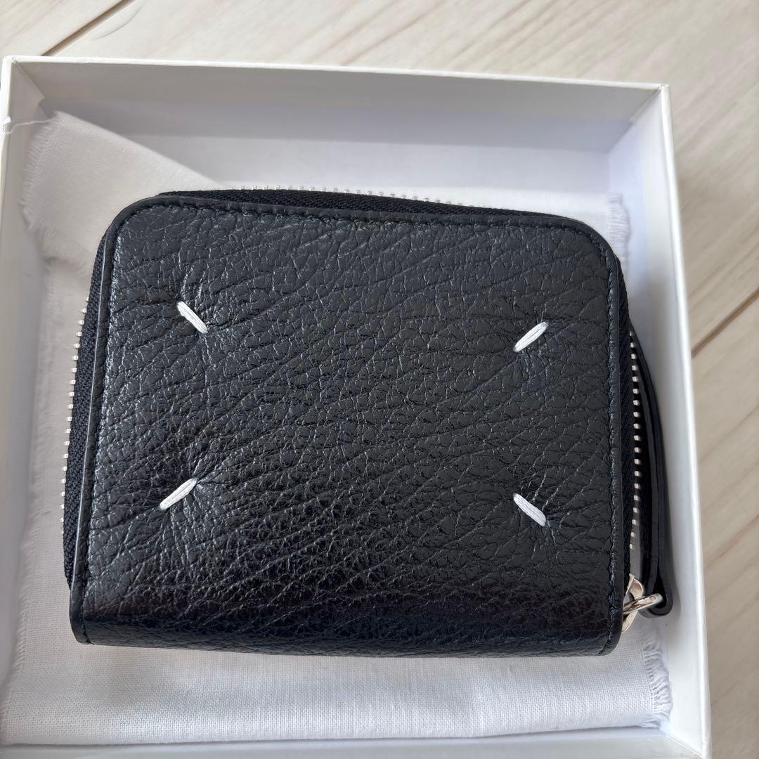 Maison Margiela 黒 レザー 二つ折り財布