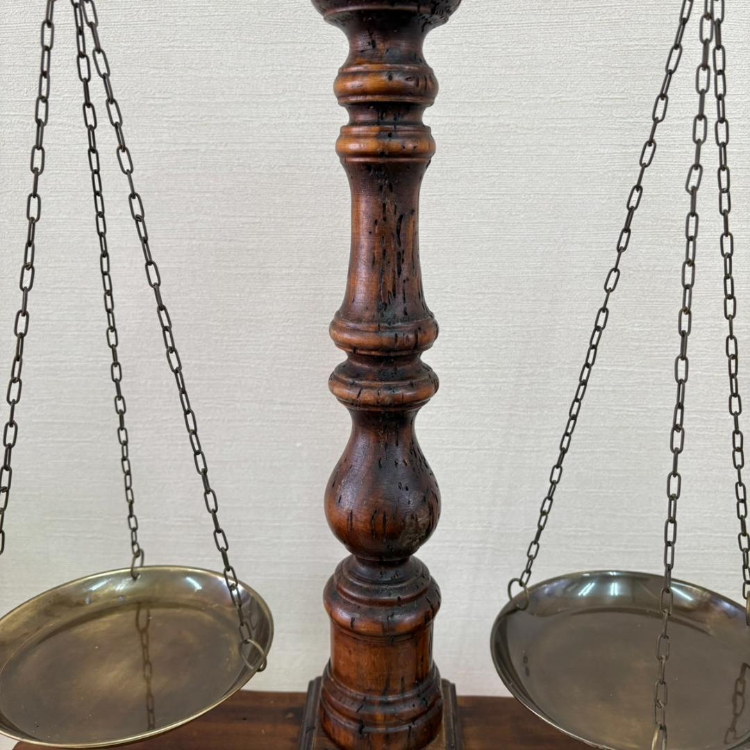 天秤 木製 ウッド アンティーク クラシック ヴィンテージ 大型 インテリア