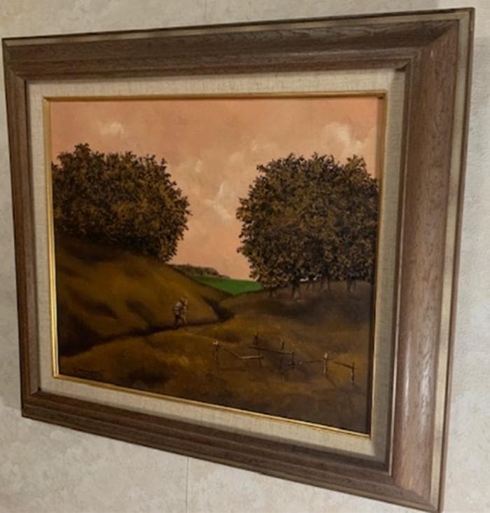 9/6～7限定特価❣️【物故 重鎮】能仲ヤツヲ◆油彩Ｆ８号◆評価 ２２万円／号