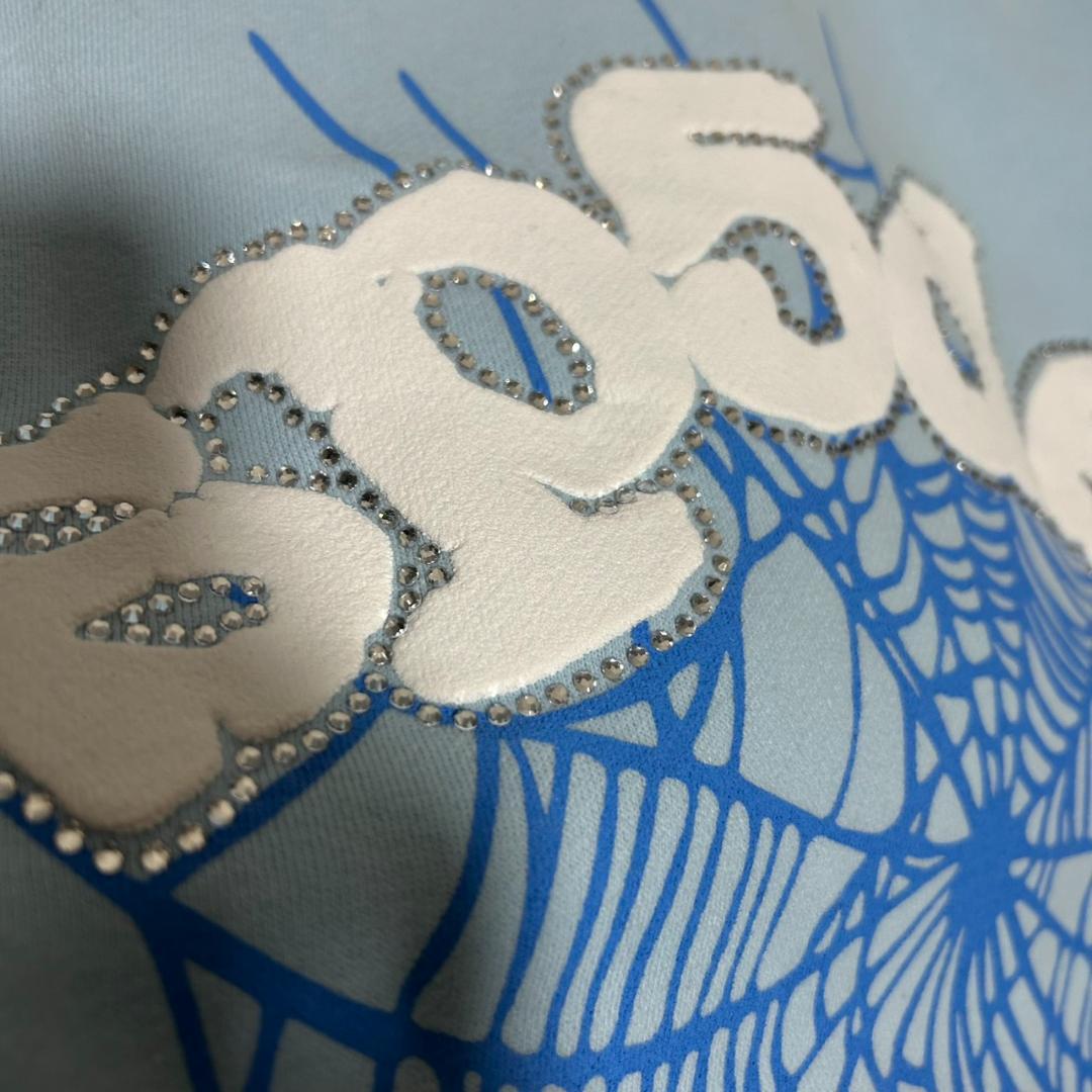 sp5der スパイダーパーカー　スカイブルー