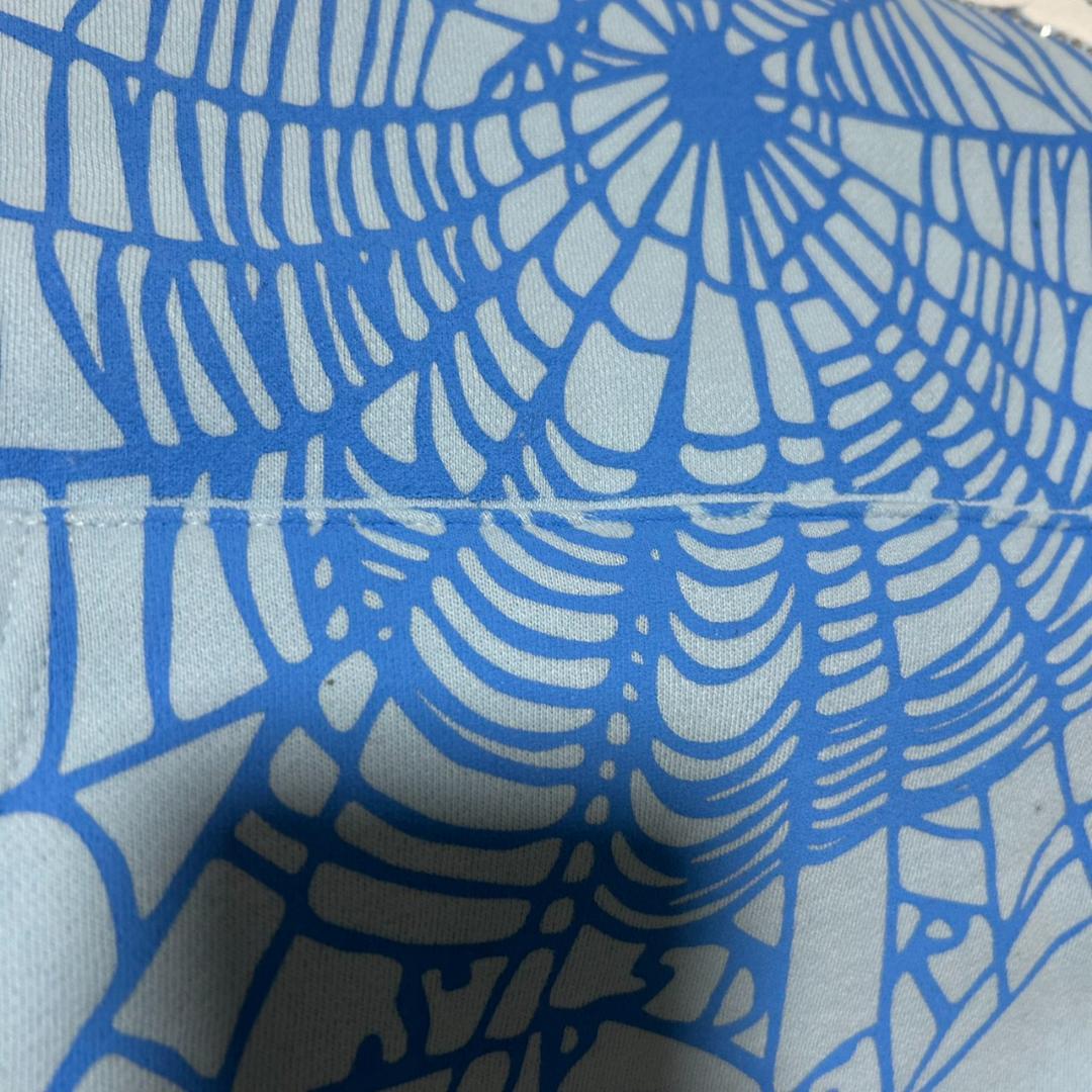 sp5der スパイダーパーカー　スカイブルー