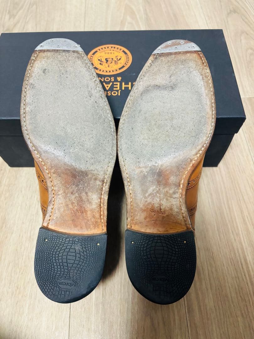 JOSEPH CHEANEY arthur ブラウンウィングチップシューズ