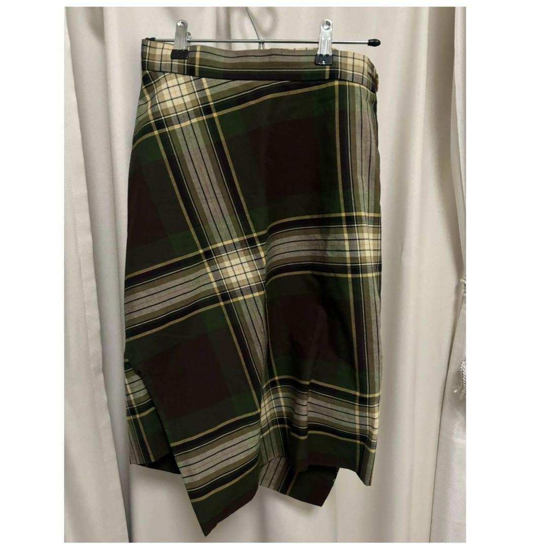 vivienne westwood 変形チェックタイトスカート